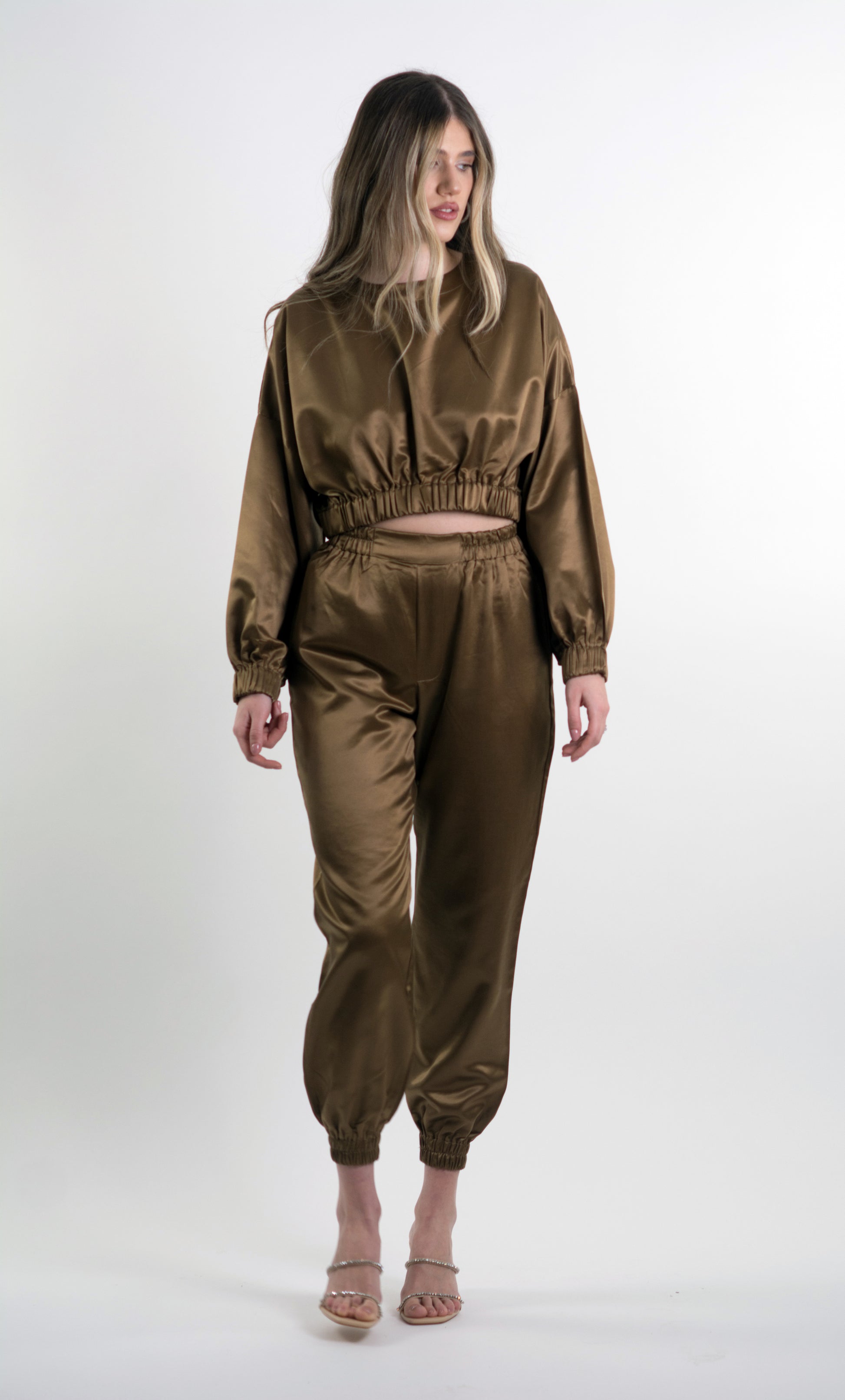 Golden Brown Track Pants