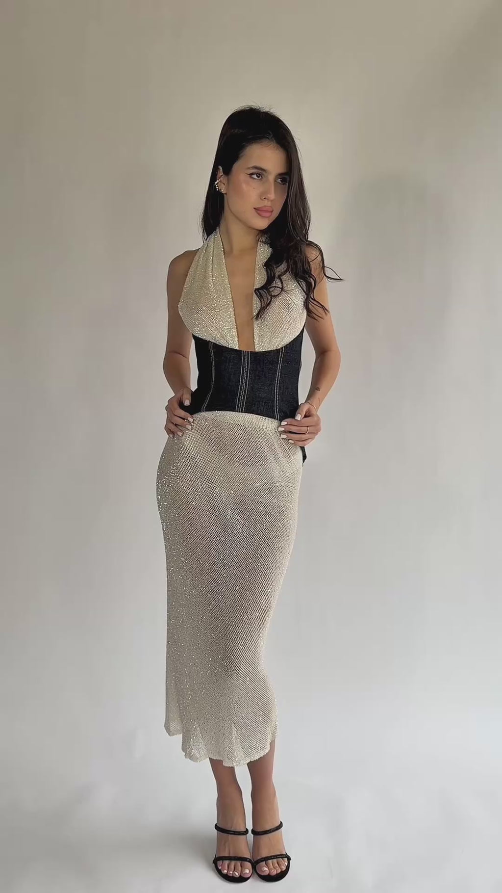 Custom-Made Two-Piece Dress – Corset & Skirt