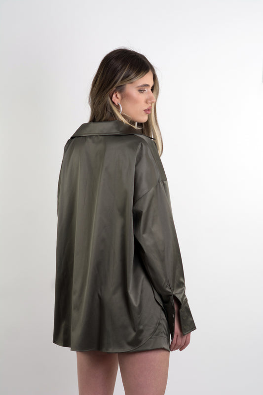 THE OVERSIZED SHIRT - Smoke Green