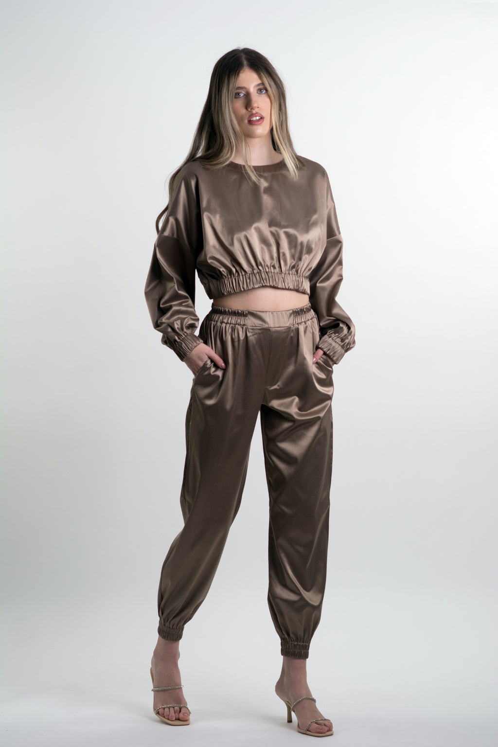 Caramel Beige Track Pants