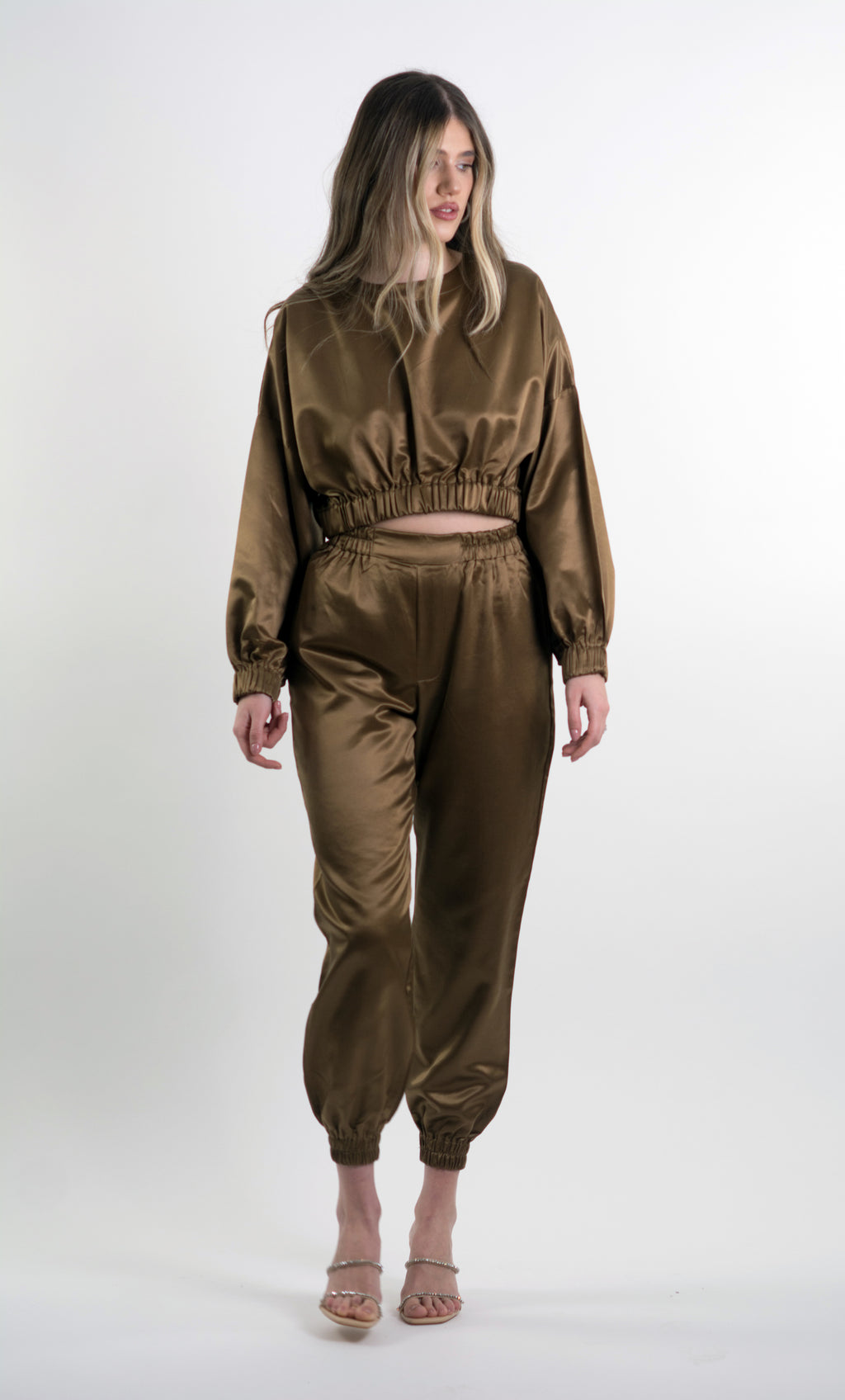 Golden Brown Track Pants